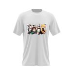 Fashion, accesorii si bijuterii - Barbati - Imbracaminte - Tricouri si bluze barbati - Tricou barbati Demon Slayer Team Gang Roblox, alb, marime 2XL - Infinity.ro