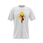 Fashion, accesorii si bijuterii - Barbati - Imbracaminte - Tricouri si bluze barbati - Tricou barbati Dragon Ball Z Goku Hacker Youtuber, alb, marime 2XL - Infinity.ro