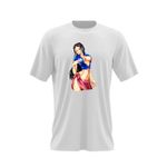 Fashion, accesorii si bijuterii - Barbati - Imbracaminte - Tricouri si bluze barbati - Tricou barbati One Piece Nico Robin Eiichiro Oda Devil, alb, marime 2XL - Infinity.ro