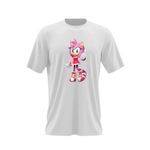 Fashion, accesorii si bijuterii - Barbati - Imbracaminte - Tricouri si bluze barbati - Tricou barbati Sonic Hedgehog Iubita Amy Rose, alb, marime 2XL - Infinity.ro