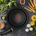 Casa si Gradina - Bucatarie si vesela - Vase pentru gatit - Tigai si seturi - Set de 3 piese Tefal Ingenio Ultimate L7649343, tigaie 22/26 cm, maner detasabil, invelis antiaderent Titanium - Infinity.ro