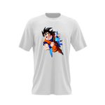Fashion, accesorii si bijuterii - Barbati - Imbracaminte - Tricouri si bluze barbati - Tricou barbati Dragon Ball Z Son Goku Japonia Anime, alb, marime 2XL - Infinity.ro