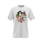 Fashion, accesorii si bijuterii - Barbati - Imbracaminte - Tricouri si bluze barbati - Tricou barbati One Piece All Crew Gang Echipaj Zoro, alb, marime 2XL - Infinity.ro