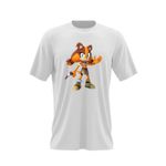 Fashion, accesorii si bijuterii - Barbati - Imbracaminte - Tricouri si bluze barbati - Tricou barbati Sticks the Badger Sonic Rio Bumerang, alb, marime 2XL - Infinity.ro