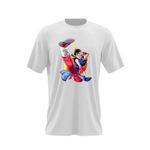 Fashion, accesorii si bijuterii - Barbati - Imbracaminte - Tricouri si bluze barbati - Tricou barbati Dragon Ball Z Chi Chi Goku Anime Manga, alb, marime 2XL - Infinity.ro