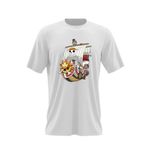 Fashion, accesorii si bijuterii - Barbati - Imbracaminte - Tricouri si bluze barbati - Tricou barbati One Piece Corabie Pirati Marinar Luffy Anime, alb, marime 2XL - Infinity.ro