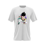 Fashion, accesorii si bijuterii - Barbati - Imbracaminte - Tricouri si bluze barbati - Tricou barbati Dragon Ball Z Bad Boy Wolf Gotenks, alb, marime 2XL - Infinity.ro