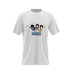 Fashion, accesorii si bijuterii - Barbati - Imbracaminte - Tricouri si bluze barbati - Tricou barbati One Piece Monkey Luffy Portgas Prieteni Copilarie, alb, marime 2XL - Infinity.ro