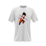 Fashion, accesorii si bijuterii - Barbati - Imbracaminte - Tricouri si bluze barbati - Tricou barbati Dragon Ball Z Son Goku Vagabond Mafia Anime, alb, marime 2XL - Infinity.ro