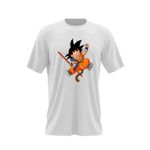 Fashion, accesorii si bijuterii - Barbati - Imbracaminte - Tricouri si bluze barbati - Tricou barbati Dragon Ball Z Son Goku Tik Tok Creator, alb, marime 2XL - Infinity.ro