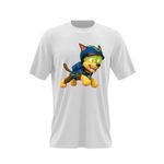 Fashion, accesorii si bijuterii - Barbati - Imbracaminte - Tricouri si bluze barbati - Tricou barbati Paw Patrol Jandarm Ciobenesc German Patrula, alb, marime 2XL - Infinity.ro