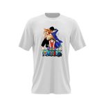 Fashion, accesorii si bijuterii - Barbati - Imbracaminte - Tricouri si bluze barbati - Tricou barbati One Piece Luffy Portgas Sabo Prieteni Gasca, alb, marime 2XL - Infinity.ro