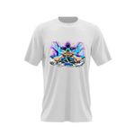 Fashion, accesorii si bijuterii - Barbati - Imbracaminte - Tricouri si bluze barbati - Tricou barbati One Piece Roronoa Zoro Ninja Pirat, alb, marime 2XL - Infinity.ro