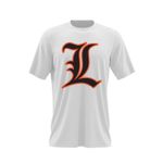 Fashion, accesorii si bijuterii - Barbati - Imbracaminte - Tricouri si bluze barbati - Tricou barbati L Detective Logo Emblem Death Note, alb, marime 2XL - Infinity.ro