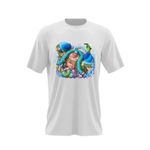 Fashion, accesorii si bijuterii - Barbati - Imbracaminte - Tricouri si bluze barbati - Tricou barbati One Piece Franky Dulgher Iron Man Party, alb, marime 2XL - Infinity.ro