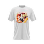 Fashion, accesorii si bijuterii - Barbati - Imbracaminte - Tricouri si bluze barbati - Tricou barbati Sanji Vinsmoke One Piece Black Leg, alb, marime 2XL - Infinity.ro