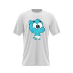 Fashion, accesorii si bijuterii - Barbati - Imbracaminte - Tricouri si bluze barbati - Tricou barbati Gumball Bebe Scutec Bebelino Copilarie, alb, marime 2XL - Infinity.ro