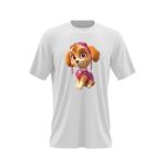 Fashion, accesorii si bijuterii - Barbati - Imbracaminte - Tricouri si bluze barbati - Tricou barbati Paw Patrol Skye Catelus Aviator Salvator, alb, marime 2XL - Infinity.ro