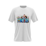 Fashion, accesorii si bijuterii - Barbati - Imbracaminte - Tricouri si bluze barbati - Tricou barbati One Piece Straw Hat Pirates All Crew Members, alb, marime 2XL - Infinity.ro