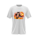 Fashion, accesorii si bijuterii - Barbati - Imbracaminte - Tricouri si bluze barbati - Tricou barbati One Piece Portgas D Ace Gol Fire Fist, alb, marime 2XL - Infinity.ro
