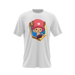 Fashion, accesorii si bijuterii - Barbati - Imbracaminte - Tricouri si bluze barbati - Tricou barbati One Piece Toni Chopper Clash Royale Scut, alb, marime 2XL - Infinity.ro