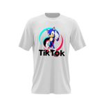 Fashion, accesorii si bijuterii - Barbati - Imbracaminte - Tricouri si bluze barbati - Tricou barbati Sonic the Hedgehog Tiktok Tik Tok Creator Play, alb, marime 2XL - Infinity.ro