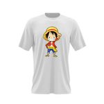Fashion, accesorii si bijuterii - Barbati - Imbracaminte - Tricouri si bluze barbati - Tricou barbati Monkey D Luffy One Piece Trafalgar Chibi Marinar Copil, alb, marime 2XL - Infinity.ro