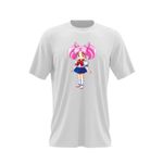 Fashion, accesorii si bijuterii - Barbati - Imbracaminte - Tricouri si bluze barbati - Tricou barbati Sailor Moon Chibiusa Pink Bebe Girl, alb, marime 2XL - Infinity.ro