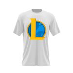 Fashion, accesorii si bijuterii - Barbati - Imbracaminte - Tricouri si bluze barbati - Tricou barbati League of Legends Logo LoL Riot Games, alb, marime 2XL - Infinity.ro