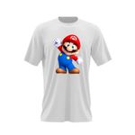 Fashion, accesorii si bijuterii - Barbati - Imbracaminte - Tricouri si bluze barbati - Tricou barbati Super Mario Bros Superstar Saga 3D Kart, alb, marime 2XL - Infinity.ro