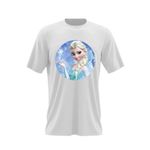 Fashion, accesorii si bijuterii - Barbati - Imbracaminte - Tricouri si bluze barbati - Tricou barbati Disney Elsa Frozen Regatul de Gheata, alb, marime 2XL - Infinity.ro