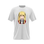 Fashion, accesorii si bijuterii - Barbati - Imbracaminte - Tricouri si bluze barbati - Tricou barbati Kakegurui Runa Yomozuki Fan Art Anime, alb, marime 2XL - Infinity.ro