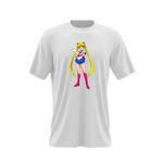 Fashion, accesorii si bijuterii - Barbati - Imbracaminte - Tricouri si bluze barbati - Tricou barbati Sailor Moon Karate Arte Martiale Girl, alb, marime 2XL - Infinity.ro
