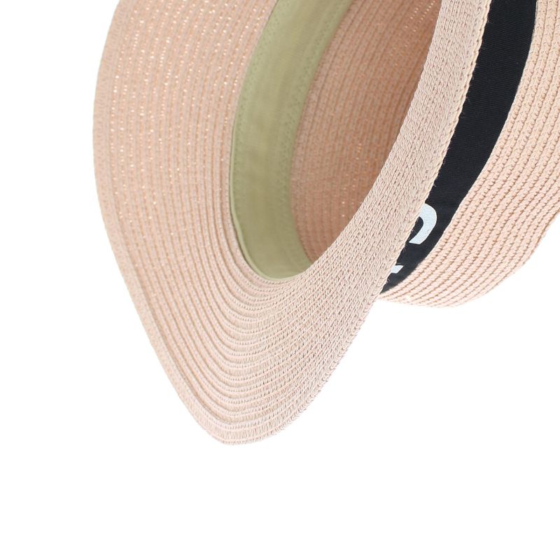 Fashion, accesorii si bijuterii - Femei - Accesorii femei - Caciuli si palarii femei - Palarie de soare, dama, bor mic, ButicCochet, din paie de hartie, marime universala, cu banda textila, Roz - PAL1365 - Infinity.ro