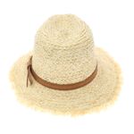 Fashion, accesorii si bijuterii - Femei - Accesorii femei - Caciuli si palarii femei - Palarie de soare, dama, ButicCochet, din paie, marime 56 cm / reglabila, cu bor mic, banda decorativa, Bej - PAL869 - Infinity.ro