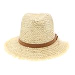 Fashion, accesorii si bijuterii - Femei - Accesorii femei - Caciuli si palarii femei - Palarie de soare, dama, ButicCochet, din paie, marime 56 cm / reglabila, cu bor mic, banda decorativa, Bej - PAL869 - Infinity.ro