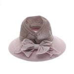 Fashion, accesorii si bijuterii - Femei - Accesorii femei - Caciuli si palarii femei - Palarie de soare, dama, ButicCochet, din poliester, marime universala, cu fundita, Mov - PAL627 - Infinity.ro