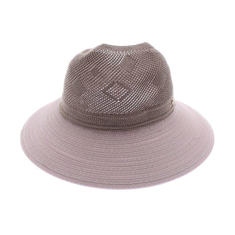 Fashion, accesorii si bijuterii - Femei - Accesorii femei - Caciuli si palarii femei - Palarie de soare, dama, ButicCochet, din poliester, marime universala, cu fundita, Mov - PAL627 - Infinity.ro