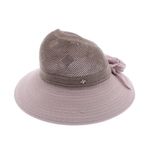 Fashion, accesorii si bijuterii - Femei - Accesorii femei - Caciuli si palarii femei - Palarie de soare, dama, ButicCochet, din poliester, marime universala, cu fundita, Mov - PAL627 - Infinity.ro