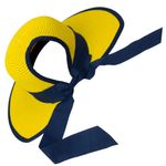 Fashion, accesorii si bijuterii - Femei - Accesorii femei - Caciuli si palarii femei - Palarie de soare, dama, Anoul, Galben cu bleumarin, marime reglabila - PAL413 - Infinity.ro