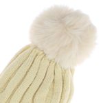 Fashion, accesorii si bijuterii - Femei - Accesorii femei - Caciuli si palarii femei - Caciula dama, ButicCochet, din 70% viscoza 30% lana, model cu strasuri, one size, Crem - FES231 - Infinity.ro