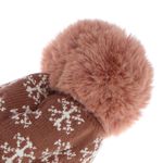 Fashion, accesorii si bijuterii - Femei - Accesorii femei - Caciuli si palarii femei - Caciula dama, ButicCochet, din acril, model cu fulgi, one size, Roz cenusiu - FES248 - Infinity.ro