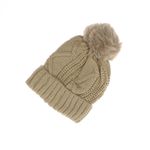 Fashion, accesorii si bijuterii - Femei - Accesorii femei - Caciuli si palarii femei - Caciula dama, ButicCochet, 70% viscoza 30% lana, one size, Bej - FES270 - Infinity.ro