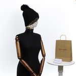Fashion, accesorii si bijuterii - Femei - Accesorii femei - Caciuli si palarii femei - Caciula dama, ButicCochet, 70% viscoza 30% lana, one size, Negru - FES266 - Infinity.ro