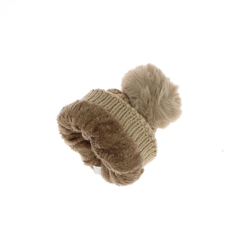 Fashion, accesorii si bijuterii - Femei - Accesorii femei - Caciuli si palarii femei - Caciula dama, ButicCochet, 70% viscoza 30% lana, tricotat, one size, Bej - FES259 - Infinity.ro