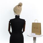Fashion, accesorii si bijuterii - Femei - Accesorii femei - Caciuli si palarii femei - Caciula dama, ButicCochet, 70% viscoza 30% lana, tricotat, one size, Bej - FES259 - Infinity.ro