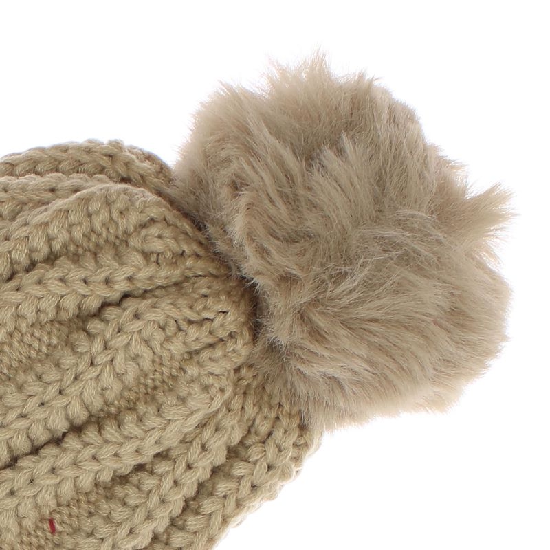 Fashion, accesorii si bijuterii - Femei - Accesorii femei - Caciuli si palarii femei - Caciula dama, ButicCochet, 70% viscoza 30% lana, tricotat, one size, Bej - FES259 - Infinity.ro