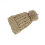 Fashion, accesorii si bijuterii - Femei - Accesorii femei - Caciuli si palarii femei - Caciula dama, ButicCochet, 70% viscoza 30% lana, tricotat, one size, Bej - FES259 - Infinity.ro