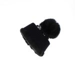 Fashion, accesorii si bijuterii - Femei - Accesorii femei - Caciuli si palarii femei - Caciula dama, ButicCochet, din acril, model cu fulgi, one size, Negru - FES245 - Infinity.ro