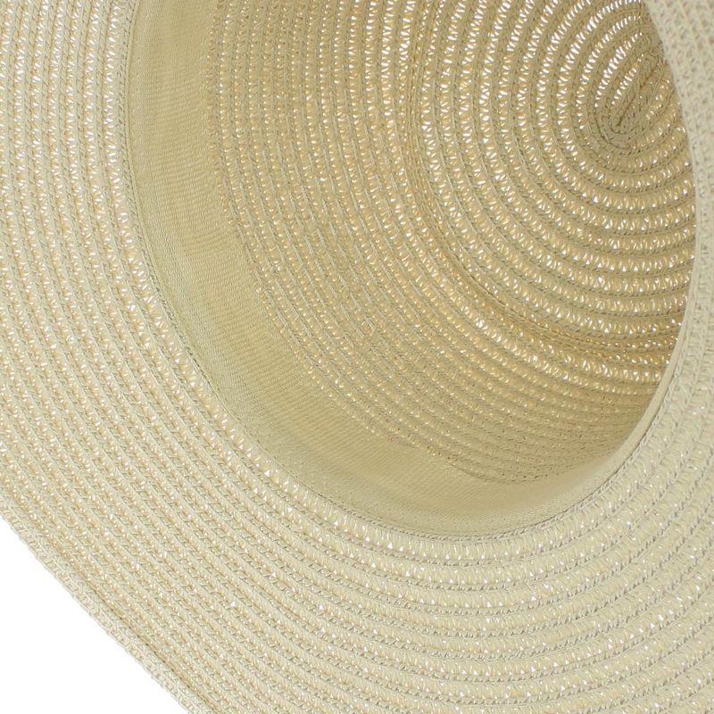 Fashion, accesorii si bijuterii - Femei - Accesorii femei - Caciuli si palarii femei - Palarie de soare, Dama, Buticcochet, din paie de hartie, cu snur decorativ, Bej - PAL1583 - Infinity.ro